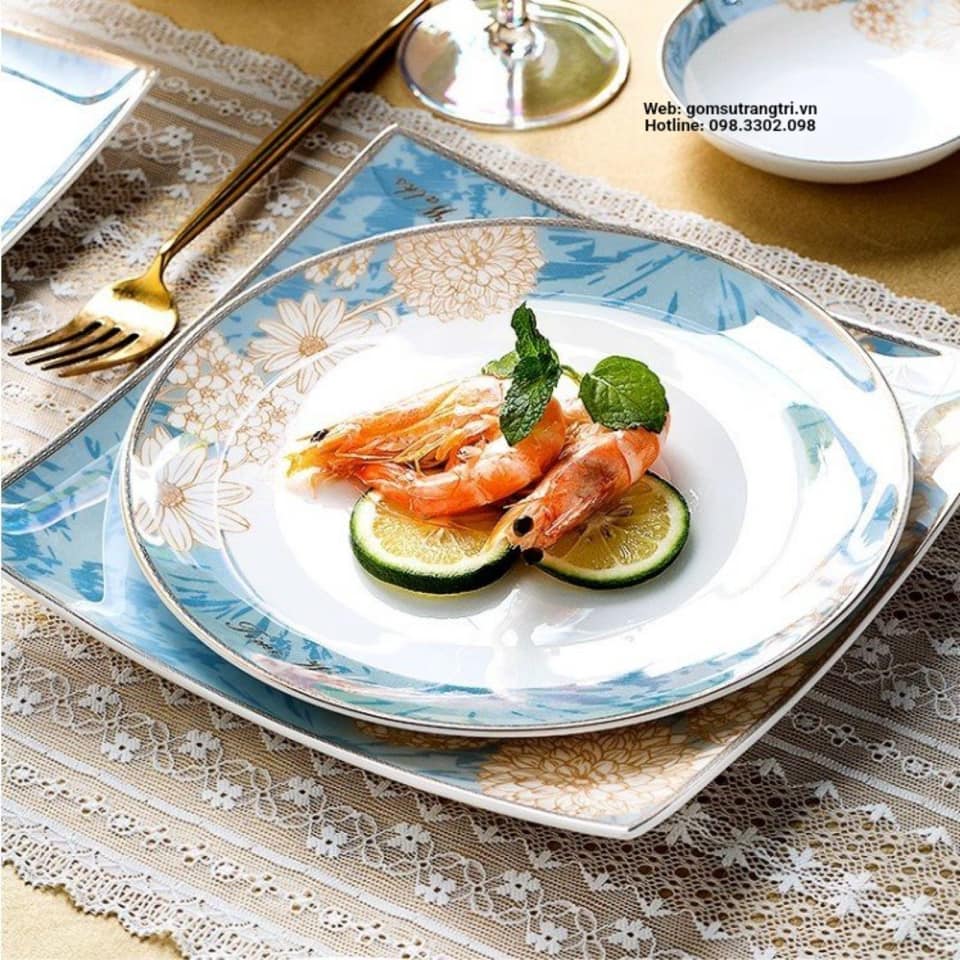 BỘ BÁT ĐŨA SỨ XƯƠNG CAO CẤP - HOA CÚC